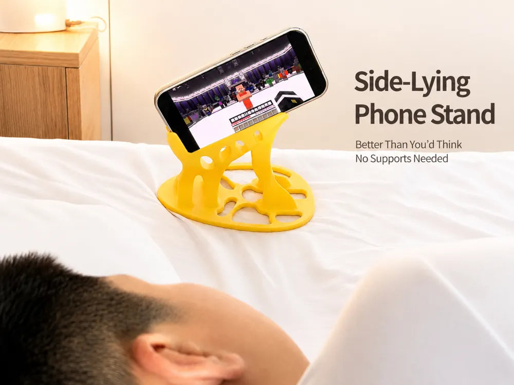Support de téléphone pour position allongée