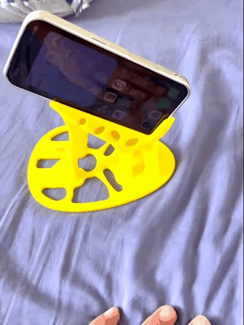 Support de téléphone pour position allongée