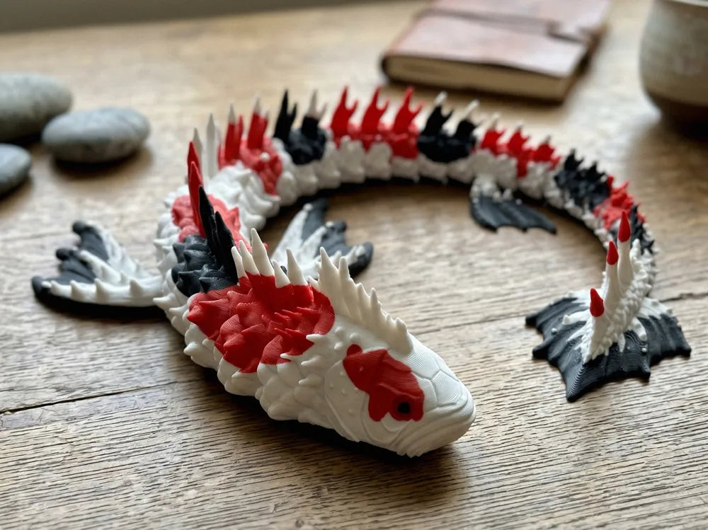 Poisson Koi Flexi Épineux | Jouet de Bureau Articulé
