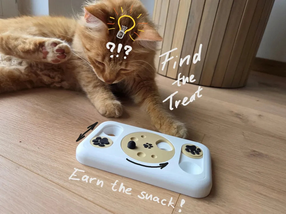 Trouve une Friandise - Casse-tête Distributeur de Friandises pour Chats et Chiens